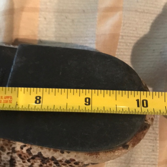 Snake print patent with gold ribbon , ballet flat - Picture 9 of 9